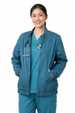 Unisex Warm-up Jacket Brand United scrubs Fabric: Poly Spandex - Image 4