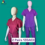 Unisex scrubs Set 3 ( Bundle Set ) - 2 pairs ( 135 AED)