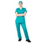 Y-Neck Alexis Flex Wear FW201/351 Stretchable Scrubs Set - Image 3