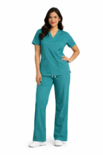 United Scrub Stretch set with wide leg pant - Image 2
